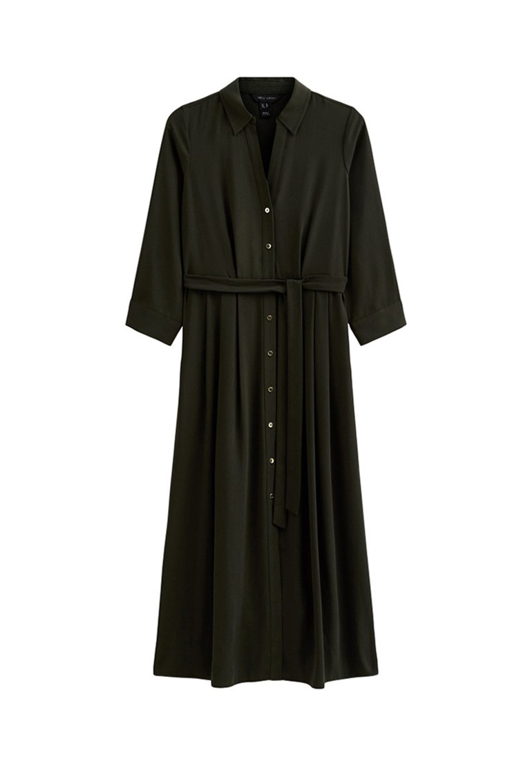 Long Sleeve Midi Blouse Dress