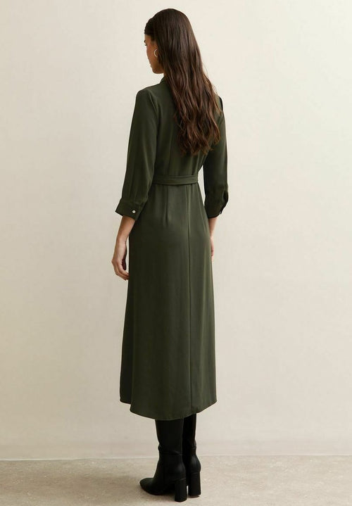 Long Sleeve Midi Blouse Dress
